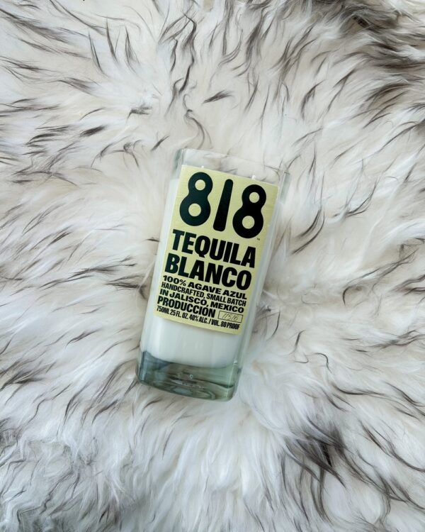 818 Tequila Bottle upcycle into a Candle